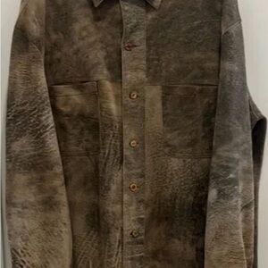 Overland Chase Reversible Suede Leather Shirt Jacket